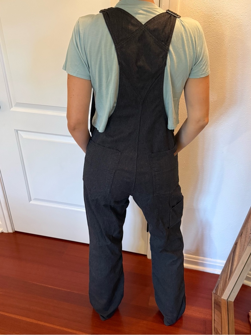 Patagonia Black Denim Overalls Like New - Picture 6 of 7